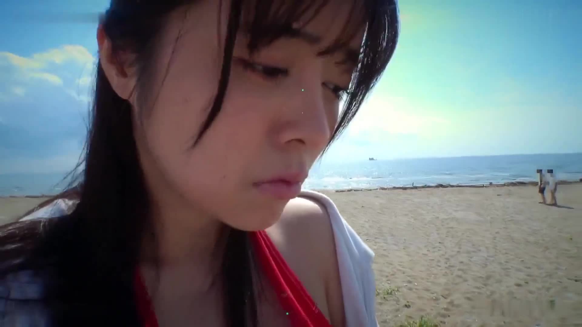 [AI解码版]曝露羞愧的巨乳宝贝，我让贴心的爆乳情人穿上淫荡的泳衣，在炎炎夏日的海滩上散步，强迫反攻最后带走NTR 羽月乃苍 - AV大平台-中文字幕,成人影片,AV,国产,线上看