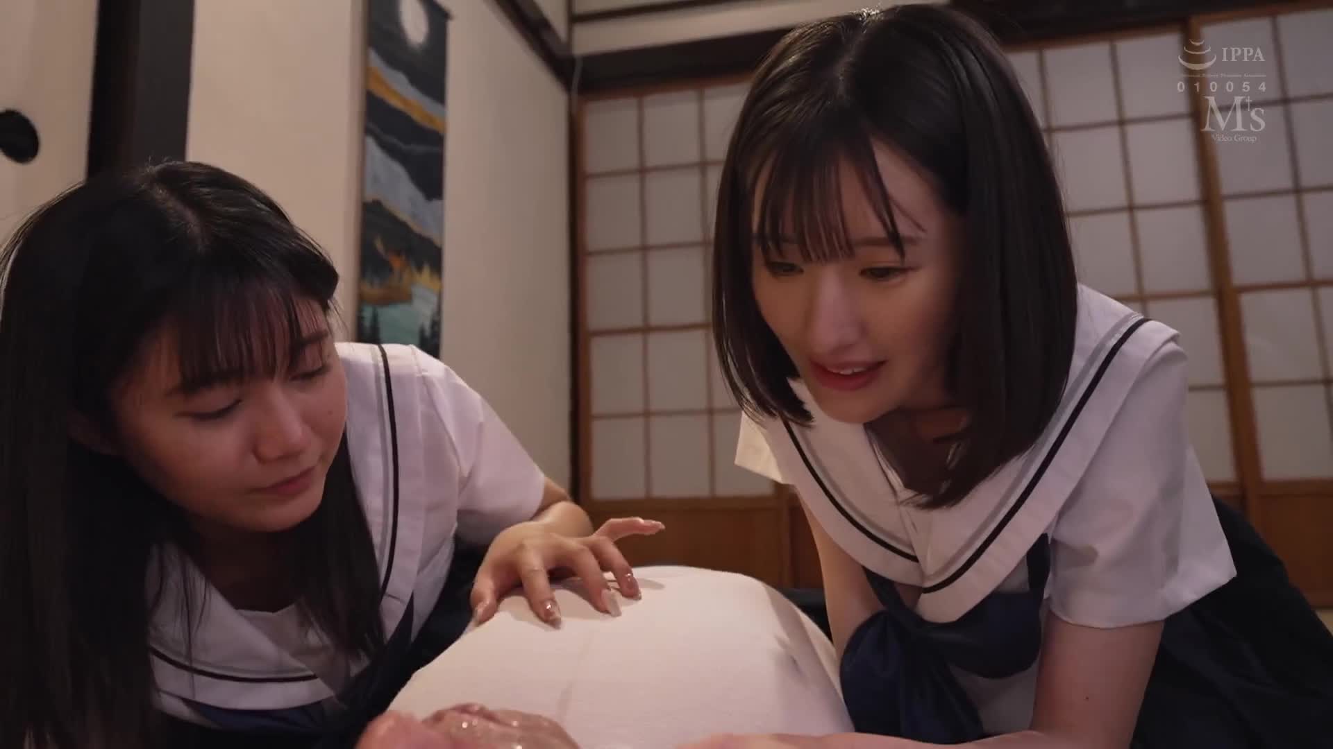 合宿先的旅馆里，两个变态的学生痴女我，让我在不能发出声音的情况下被逼迫延迟射精，是最让人羞耻的高潮 坏掉的性欲 谷村凪咲 青叶春 - AV大平台-中文字幕,成人影片,AV,国产,线上看